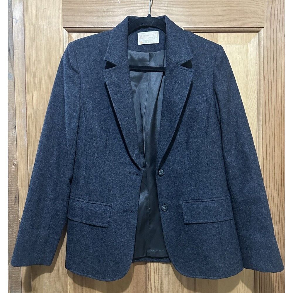 Pendleton 100%‎ Virgin Wool Gray Two Button Blaze… - image 8